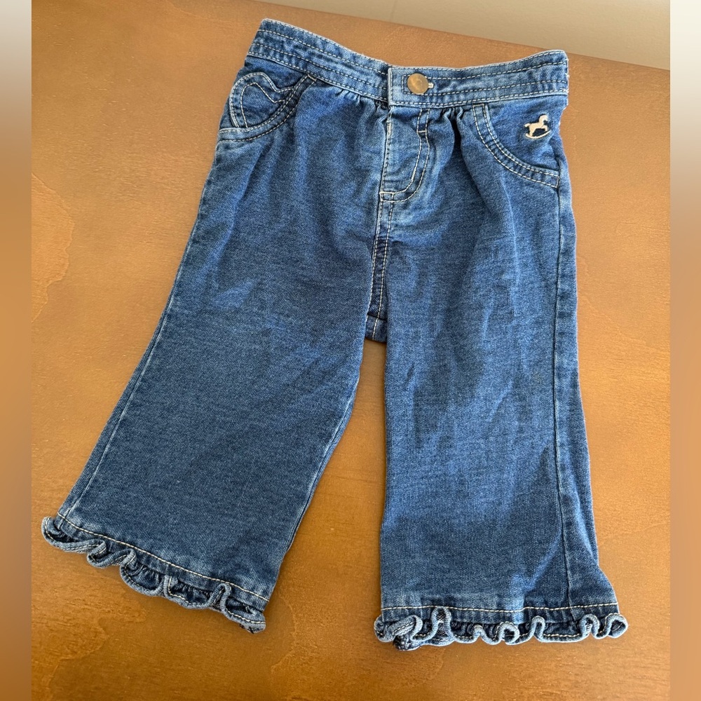 Vintage Faded Glory 3-6m baby girl organic cotton pants